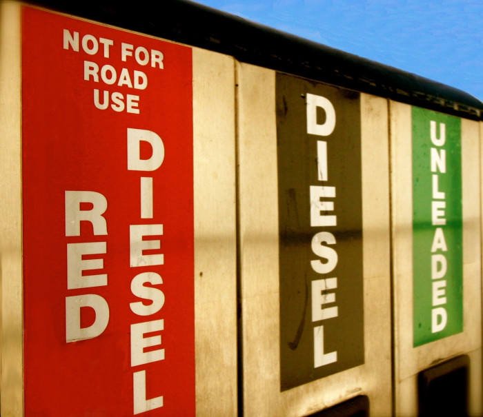 red diesel pumps