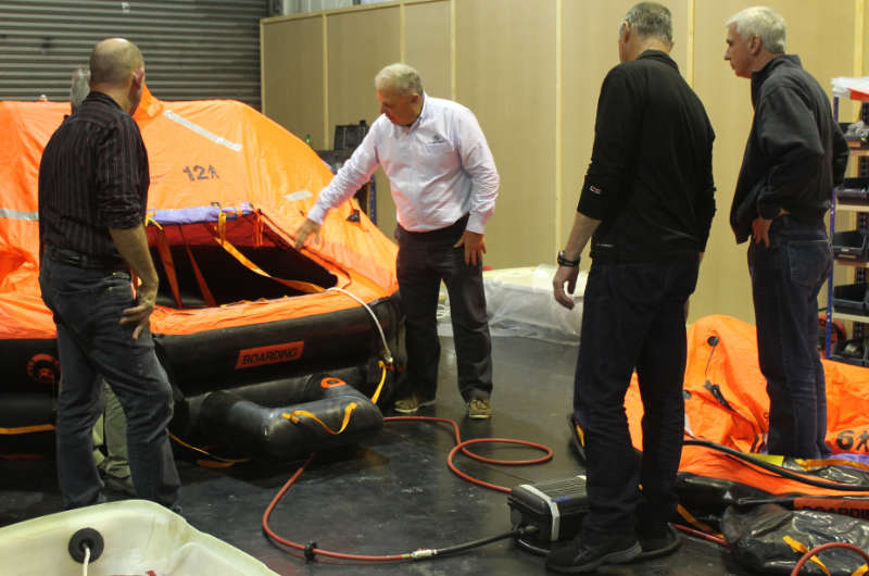 Ocean Safety life raft training