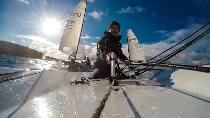 RS Aero sailing at Northampton