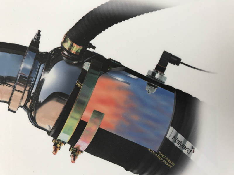 Halyard Exhaust Alert system