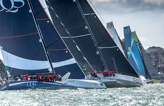 Magnificent conditions for the start of the 2017 Rolex Fastnet Race © Rolex/Carlo Borlenghi