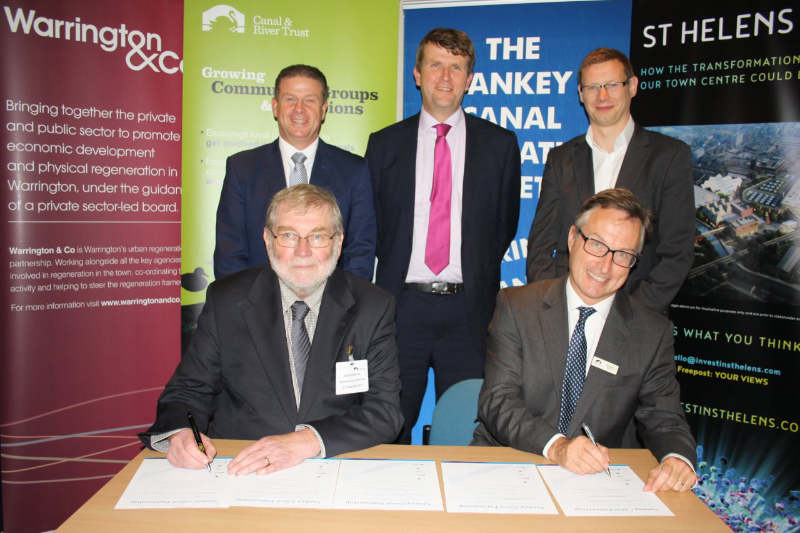 New Sankey Canal restoration pledge signed