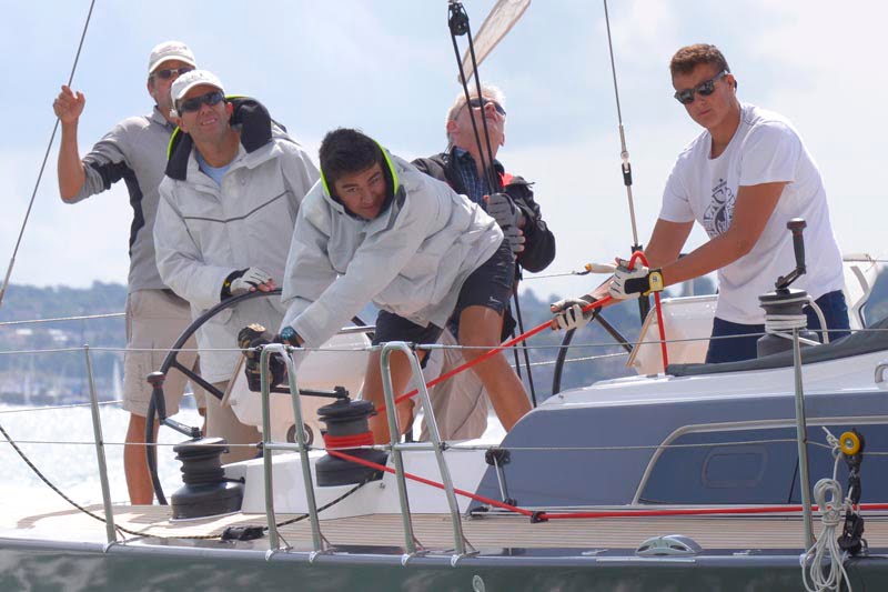 Rupert Holmes on Aberdeen Asset Management Cowes Week Boat Preparation