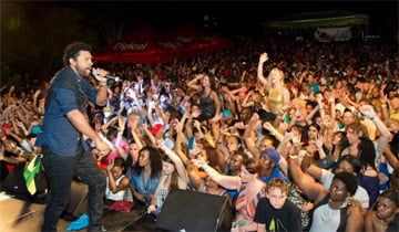 Steel Pulse playing at Antigua Sailing Week