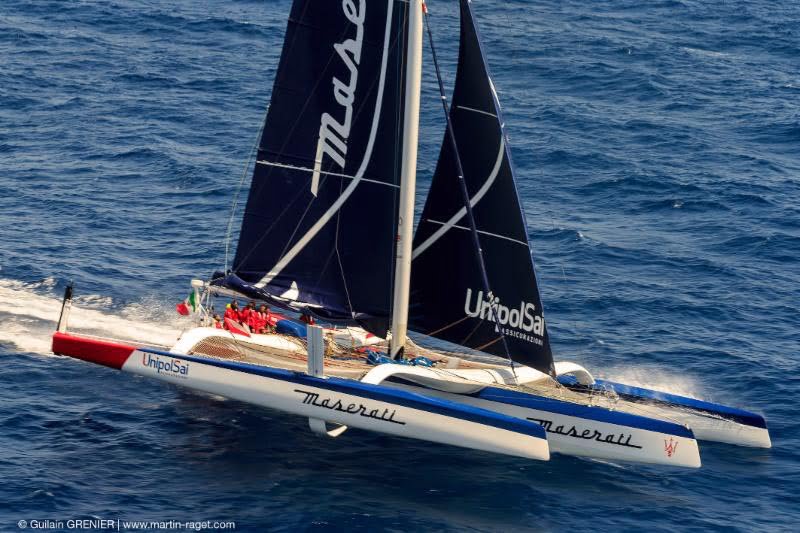 Giovanni Soldini's foiling MOD70
