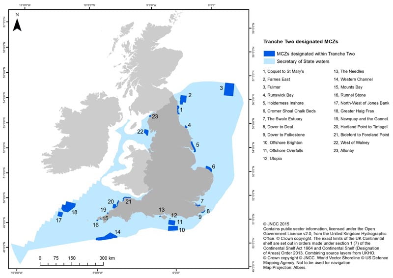 Marine Conservation Zones - second tranche designated