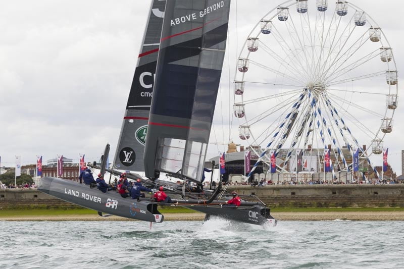 America’s Cup teams sailing on the Solent for the first time in 164 years