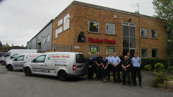 The Fischer Panda UK team at the company’s facility in Verwood