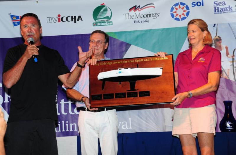 Peter Holmberg receives The Guy Eldridge Spirit of Enthusiasm award