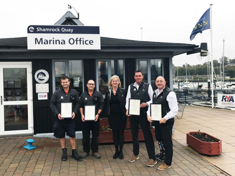 Staff at Shamrock Quay awarded with Royal Humane Society Awards