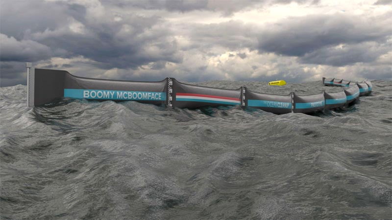 Ocean Cleanup Launches Boomy McBoomface