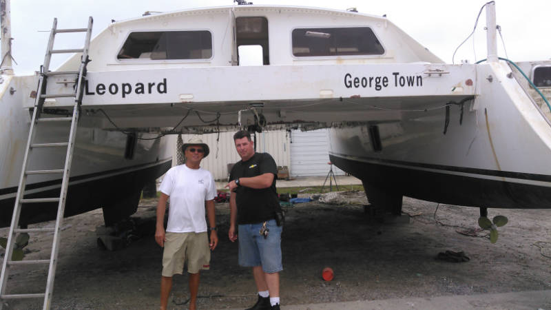 Charles Nethersole (left) with Capt. Cody Catapano
