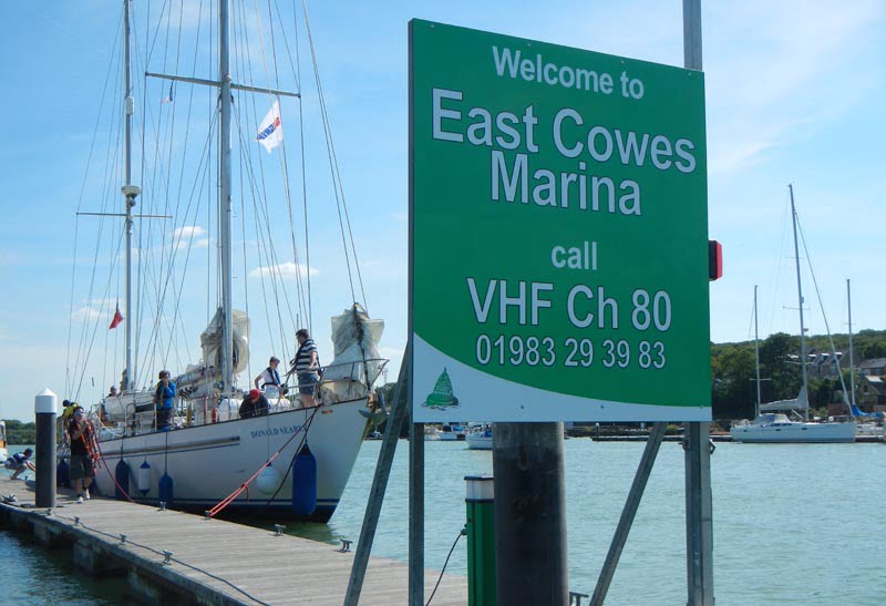 East Cowes Marina with depth to spare this summer