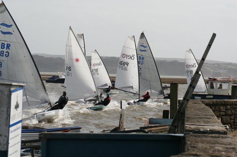 RS Aeros at the Keyhaven Easter Regatta